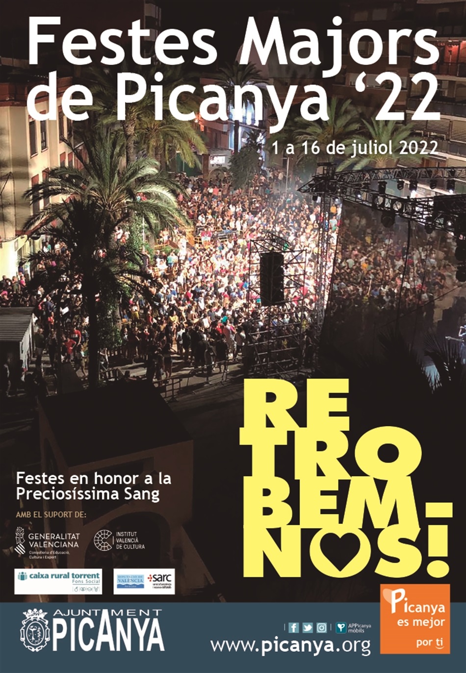 Fiestas en honor al Santísimo Cristo de la Sangre 2022 Picanya / Picaña